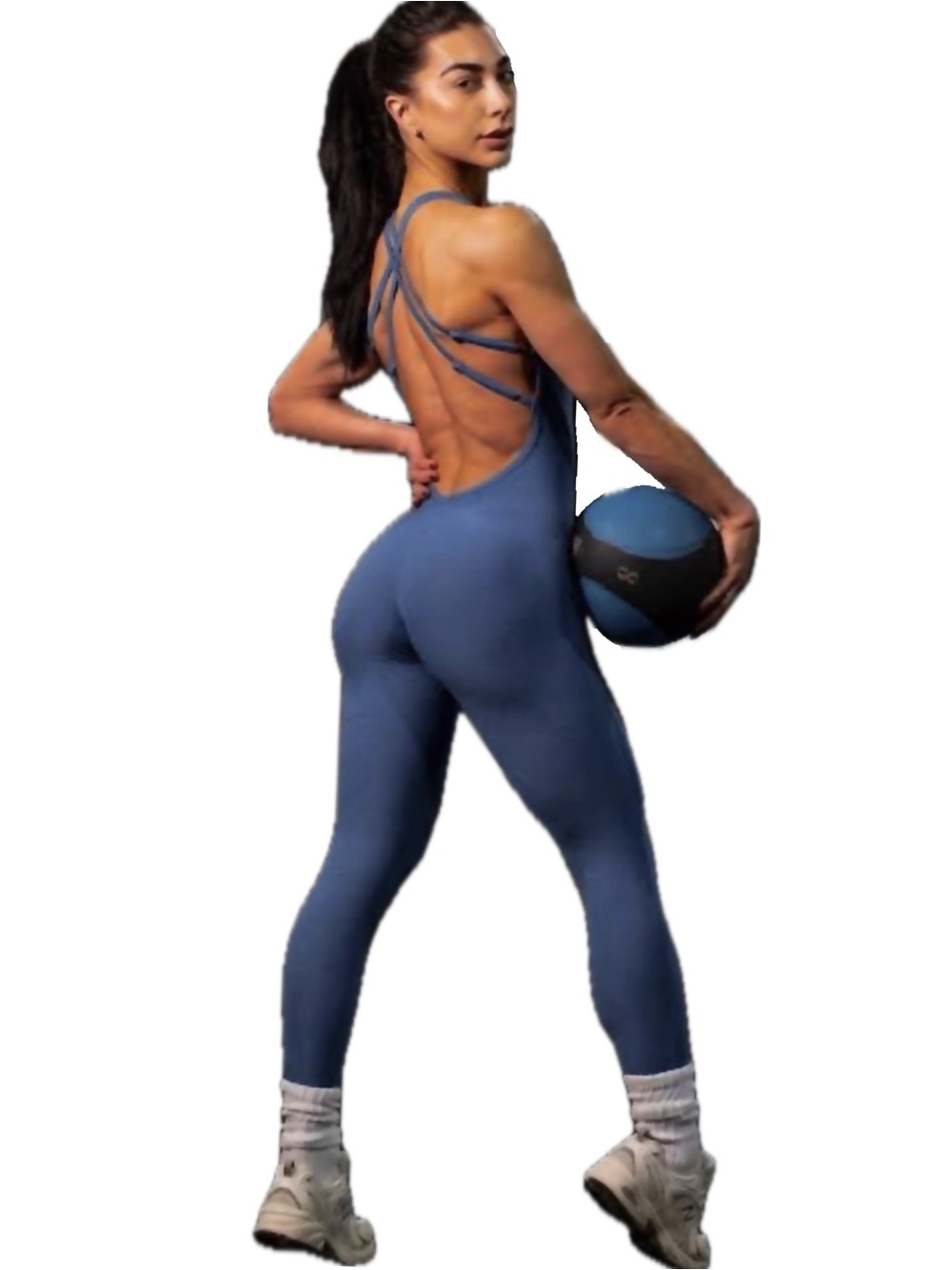 Bombshell FORM BODYSUIT in Blue